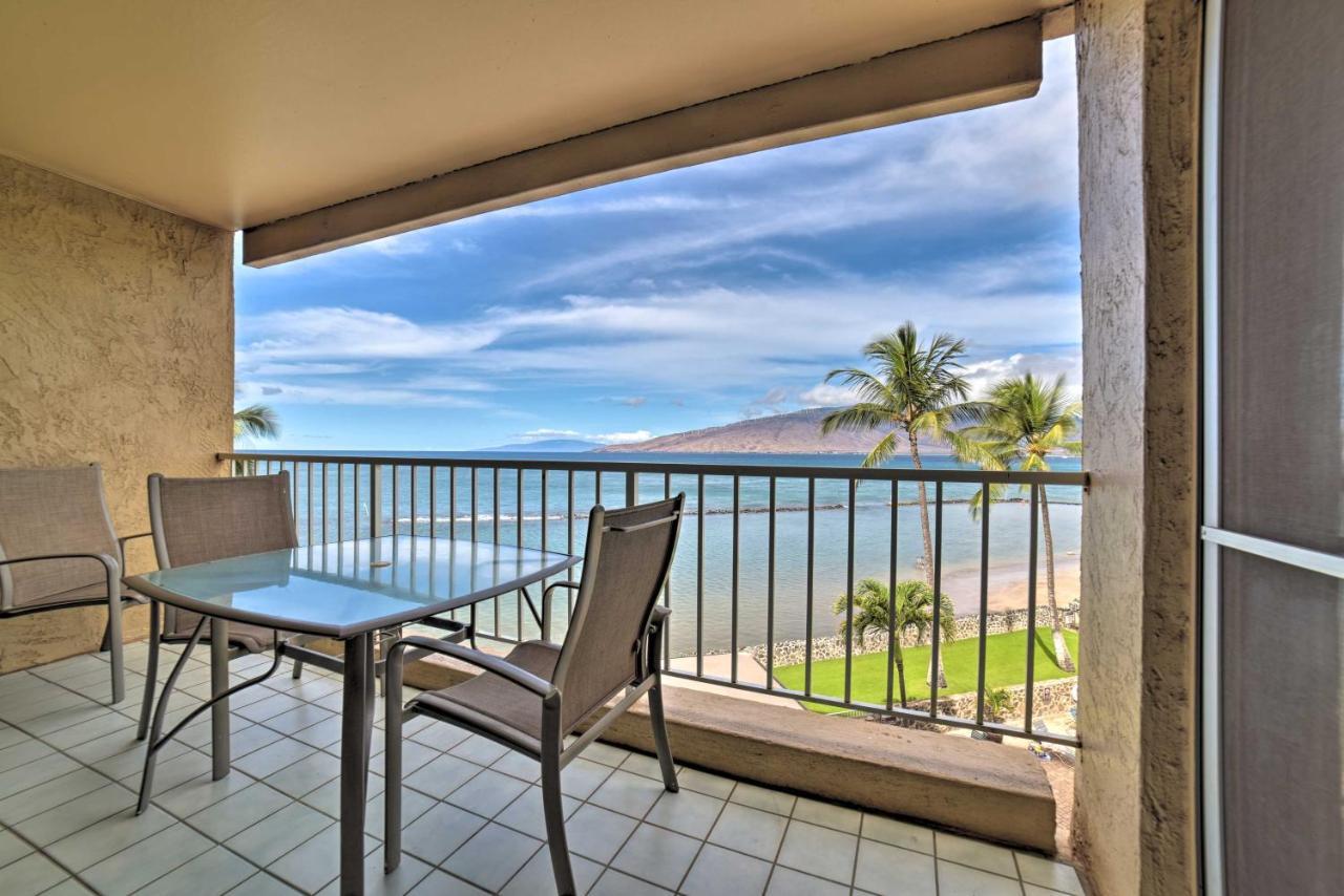 Beachfront Kihei Sanctuary With Lanai And Ocean Views! Bagian luar foto