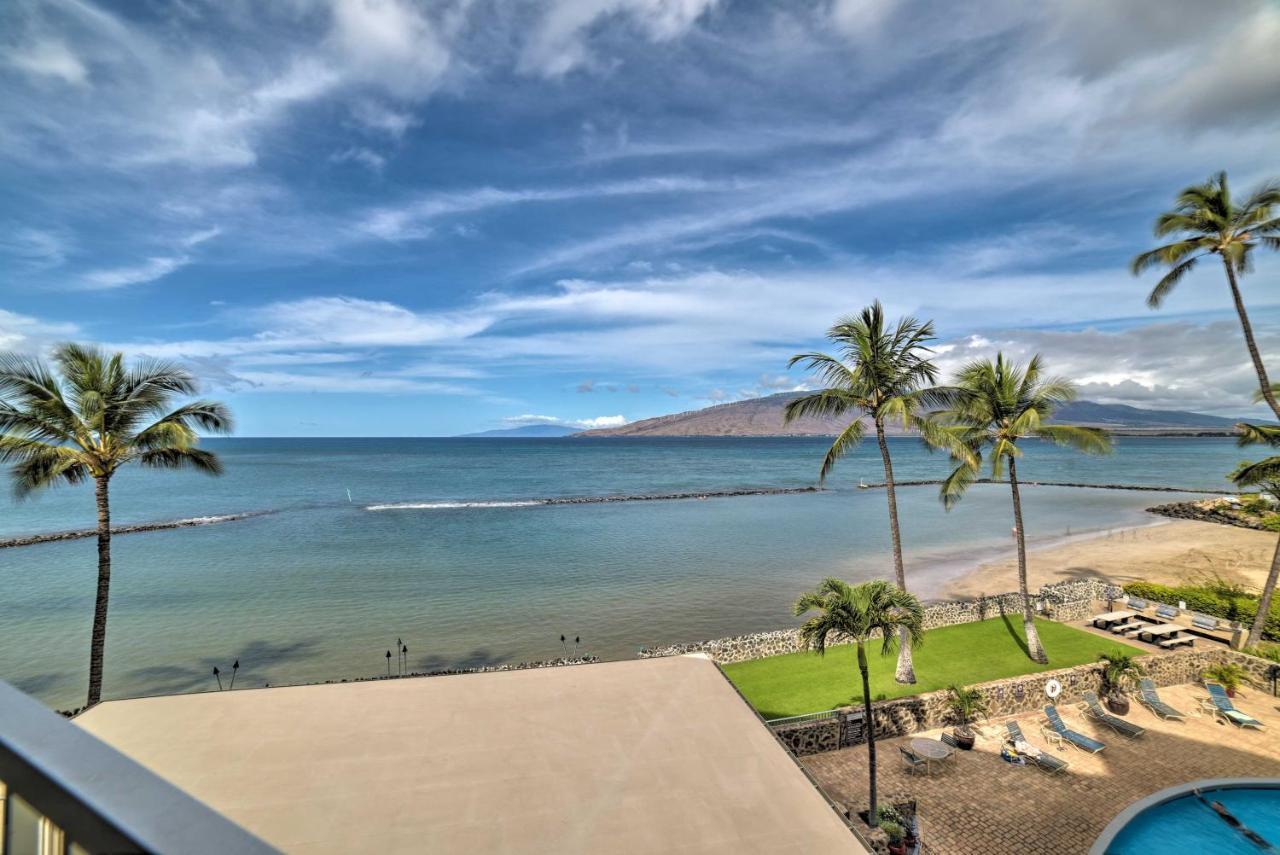 Beachfront Kihei Sanctuary With Lanai And Ocean Views! Bagian luar foto