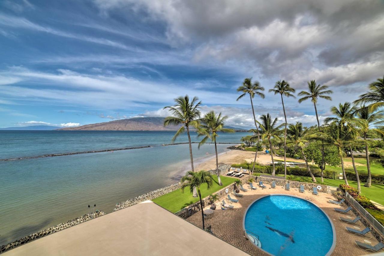 Beachfront Kihei Sanctuary With Lanai And Ocean Views! Bagian luar foto