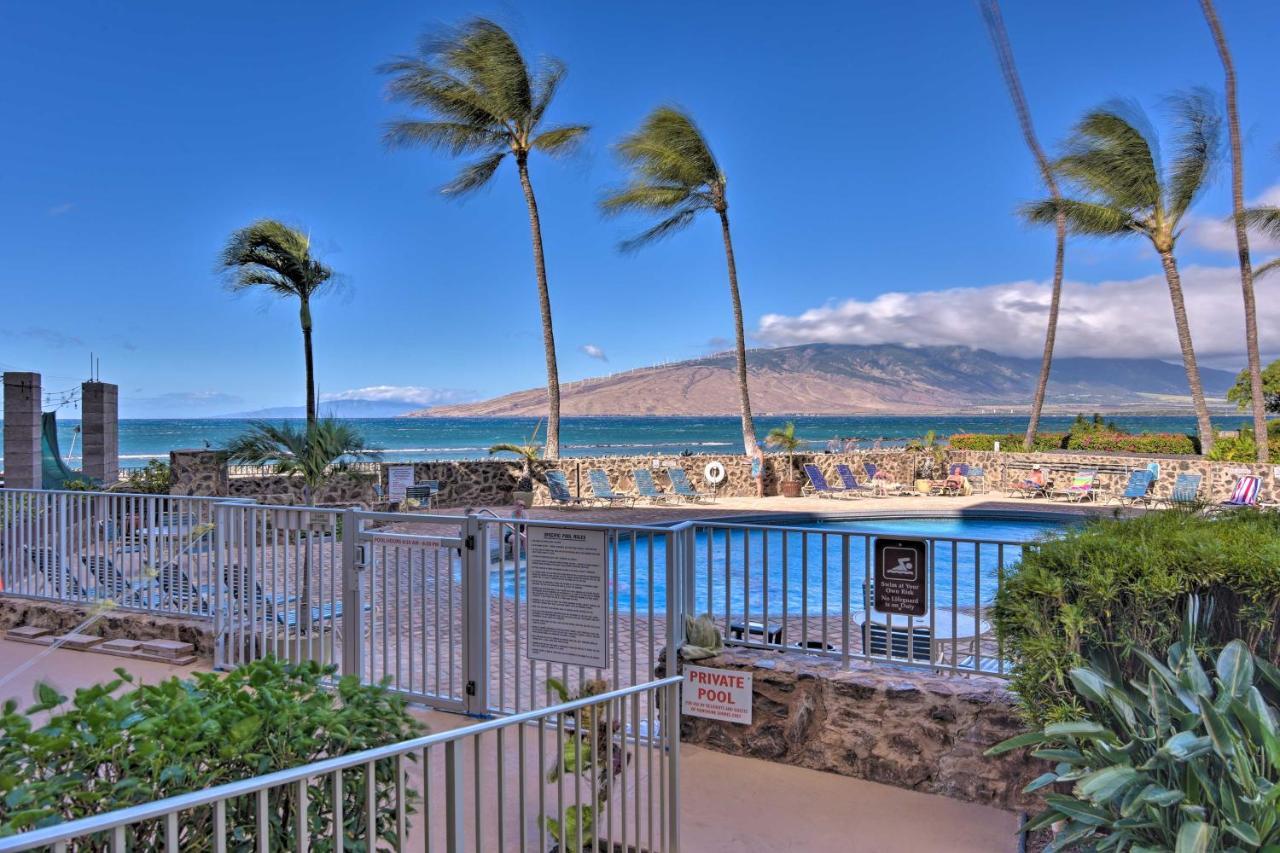 Beachfront Kihei Sanctuary With Lanai And Ocean Views! Bagian luar foto